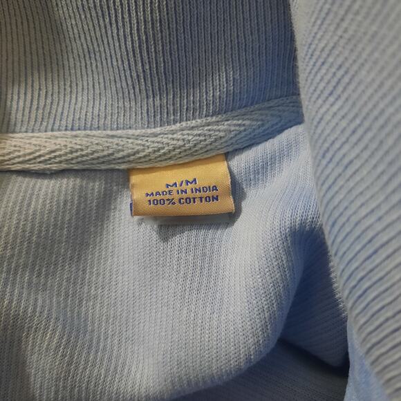 Tommy Bahama Mens Relax Tobago Bay Quarter Zip Blue Pullover Size Medium - Picture 5 of 7